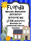 Florida Natural Resources Interactive Notebook and STEM Activities