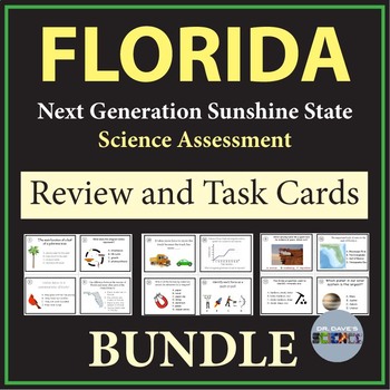 Preview of Florida SSA Science Review and Task Cards Bundle 5th grade