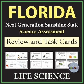 Preview of Florida SSA Science Review and Task Cards Life Science 5th grade