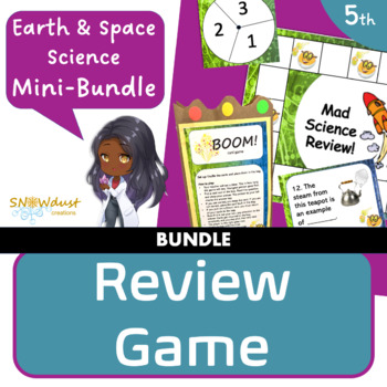 Preview of Florida Science 5th Grade Review Games: Earth & Space Science Bundle