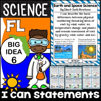 Preview of Florida Science Standards I Can Statements - BIG IDEA #6 ONLY