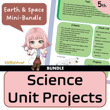 Preview of Florida Science Unit Projects - Earth & Space Science Bundle