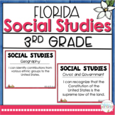 Florida Social Studies Standards I Can Statements for 3rd Grade