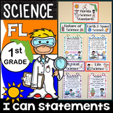 1st Grade Florida Science Standards - I Can Statements - {