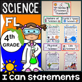 4th Grade Florida Science Standards - I Can Statements - {