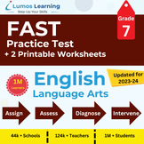 Preview of Online FAST Practice Tests + Worksheets, Grade 7 ELA - FAST Test Prep