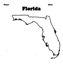 Florida State Map By Pointer Education Teachers Pay Teachers