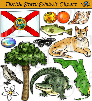 Preview of Florida State Symbols Clipart