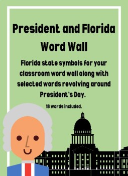Preview of Florida State Symbols Word Wall
