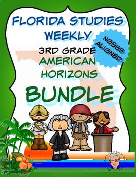 Preview of Florida Studies Weekly Reader American Horizons Review Study Guide BUNDLE