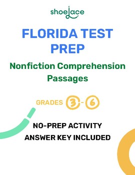 Preview of Florida Test Prep Nonfiction Comprehension Passages Bundle - Grades 3-6