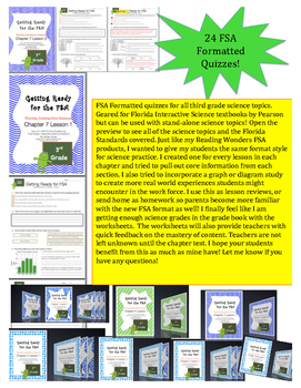 Preview of Florida Third Grade Science FSA Prep - Pearson "Interactive Science"