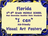 Florida Visual Arts Middle School MS 6-8  Grade NGSSS Stan