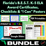 Florida's B.E.S.T. K-5 ELA BUNDLE: Checklists, “I Can” Pos