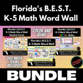 Florida's B.E.S.T. K-5 Math Word Wall & Vocabulary MEGA BUNDLE