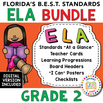 Preview of Florida's B.E.S.T. Standards | GR2 + Digital *ELA BUNDLE*