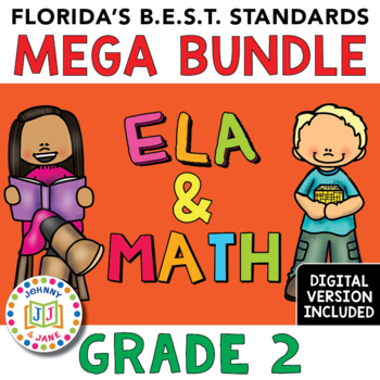 Preview of Florida's B.E.S.T. Standards | GR2 ELA and MATH + Digital *MEGA BUNDLE*