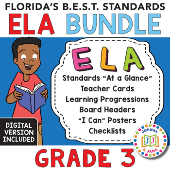 Preview of Florida's B.E.S.T. Standards | GR3 + Digital  *ELA BUNDLE*