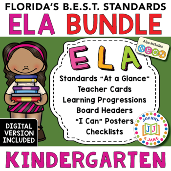 Preview of Florida's B.E.S.T. Standards | KDG + Digital *ELA BUNDLE*