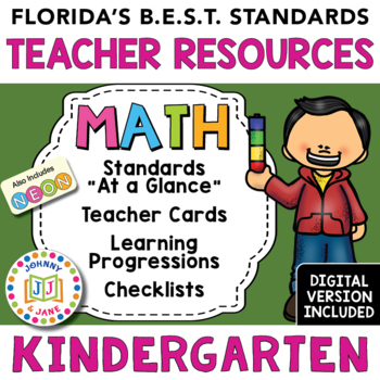Preview of Florida's B.E.S.T. Standards - Teacher Resources | KDG MATH
