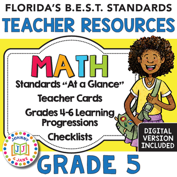 Preview of Florida's B.E.S.T. Standards Teacher Resources | GR5 MATH
