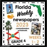 Florida weekly Social Studies 2023 newspaper worksheets We