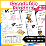 Floss Rule Decodable Passages - Foldables, cloze, sentence