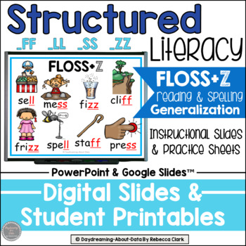 Preview of Floss Rule Double Consonants | Structured Literacy Lessons | Science of Reading