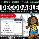 Floss Rule: FF, LL, SS, ZZ Decodable Sentence Pyramids wit