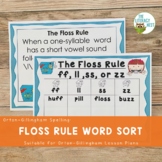 Orton-Gillingham Spelling: Floss Rule Word Sort
