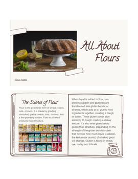Preview of Flour Presentation for Baking and Pastries Class
