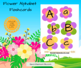 Flower ABC Flashcards Uppercase and Lowercase