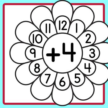 Flower Addition Wheels - Spring Wagon Wheel Math Clip Art by Hidesy's ...