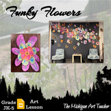 Flower Art Craft and Painting Project - Elementary Spring Lesson