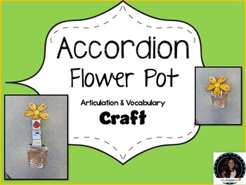 Preview of Flower Articulation & Language Craft Accordion