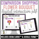 Flower Bouquet Comparison Shopping Digital Interactive Activity