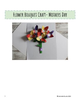 Preview of Flower Bouquet Craft- Mothers Day