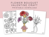 Flower Bouquet Valentine's Day Craft, Cute Flower Cut and 