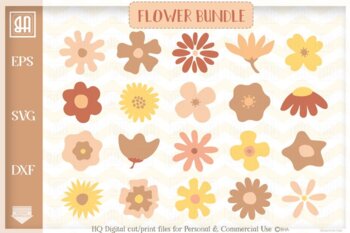 Flower SVG Cut File  Floral SVG - ETC Craft Marketplace