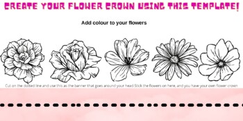 Preview of FUN ART COLOURING (Flower/Car crown) SUITABLE FOR BOYS AND GIRLS