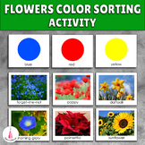 Flower Color Sorting Montessori Activity