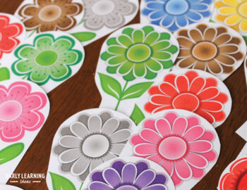 Download Flower Color Sorting and Math Activities for Preschool and ...