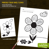 Flower Color Wheel Activity Printable