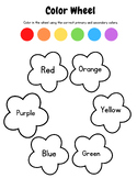 Flower Color Wheel Worksheet