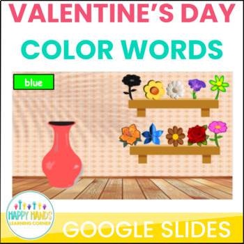 Preview of Flower Color Words Practice for Google Slides