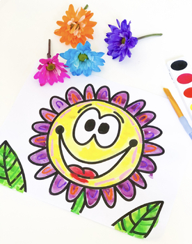 Hand-Drawn Flower Coloring Pages (Perfect for Spring, Earth Day, STEAM)