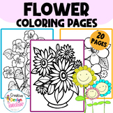 Flower Coloring Pages End of year Activitiy Summer Printab