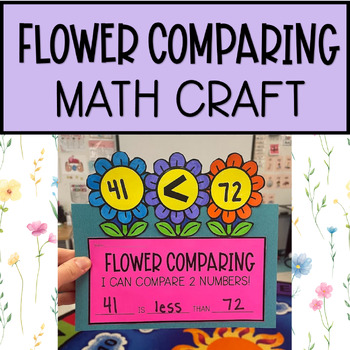 Preview of Flower Comparing Numbers Math Craft