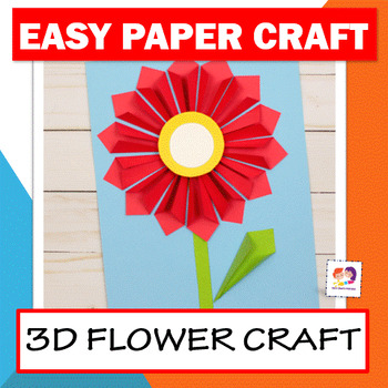 Preview of Flower Craft - Spring Craft - Mother's Day Craft