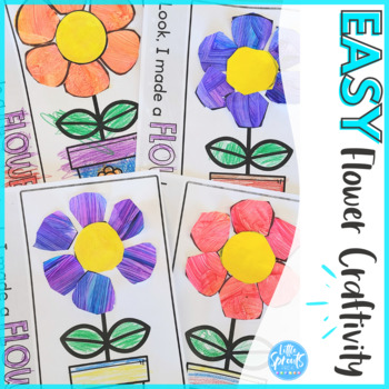 Preview of Flower Craft | Flower Craft Template for Preschool, PreK, Kindergarten